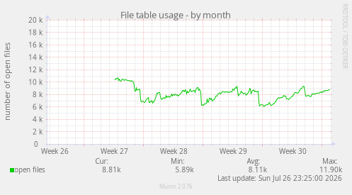 File table usage