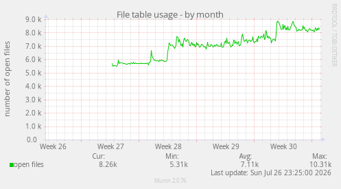 File table usage